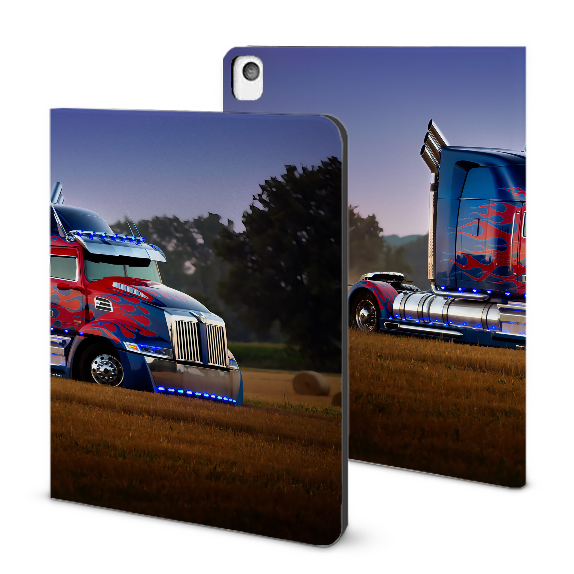 （画像用） Transformers トランスフォーマー IPadケース ペンホルダー付き ブックスタイルデザイン